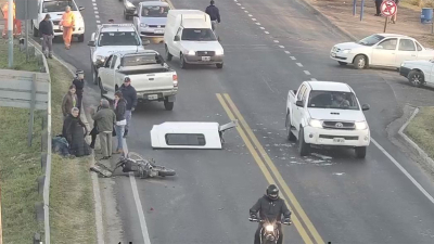 Hay demoras por accidente en el puente General Belgrano