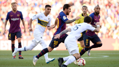 Messi marcó un golazo en el triunfo del Barcelona ante Boca por 3 a 0