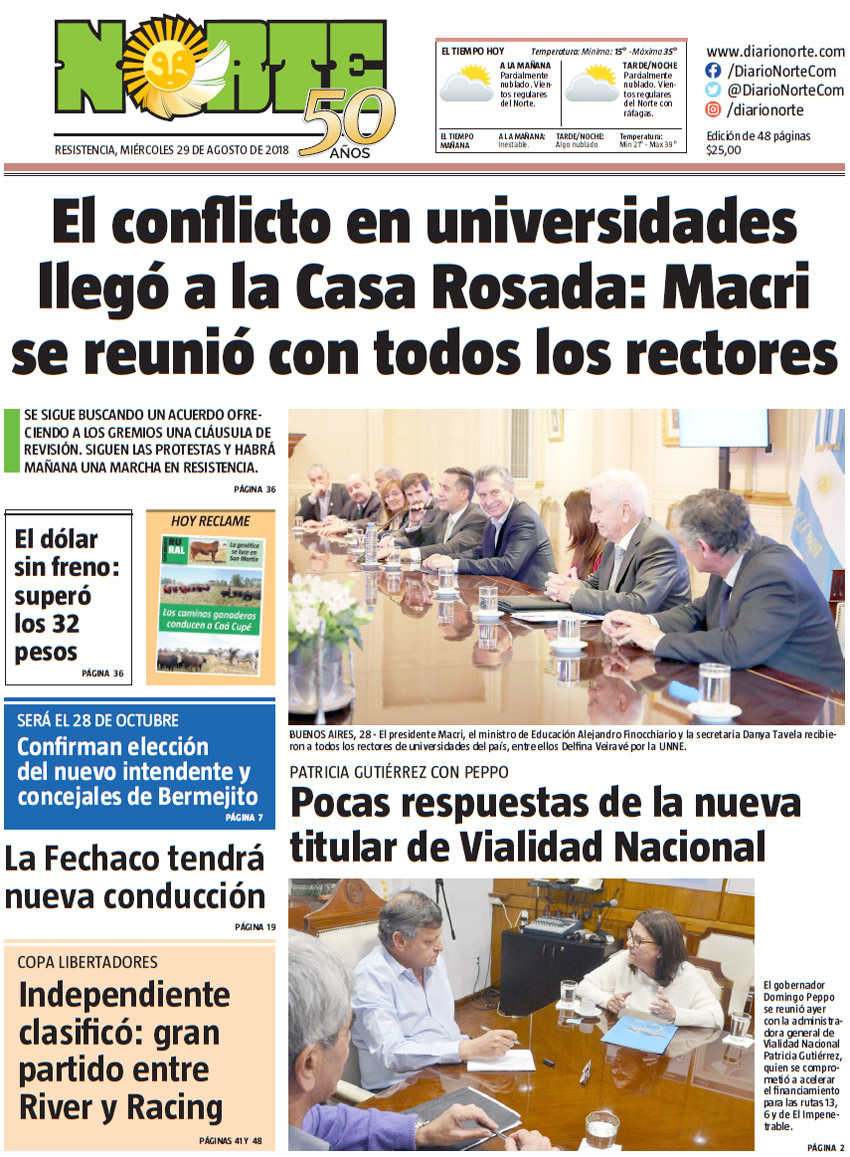 Edición del 29.08.2018