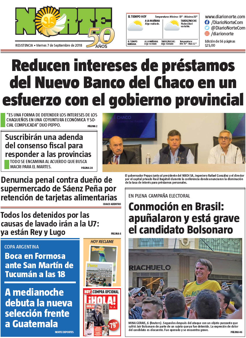 Edición del 07.09.18