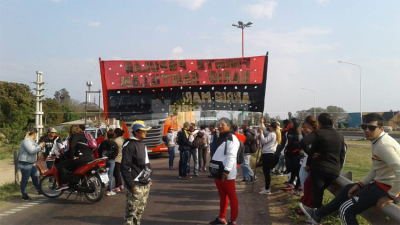 Corte en acceso norte de Resistencia como parte de la protesta nacional en contra del ajuste