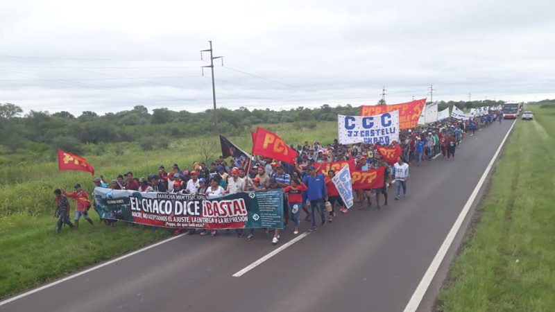 La gran marcha contra el ajuste se dirige a Makallé