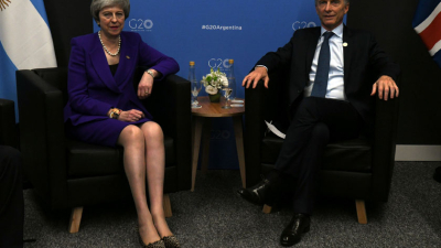Histórico encuentro entre Macri y la premier británica