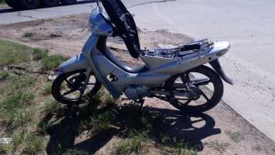 Ruta 16: Iba en contramano, sin casco y con moto robada