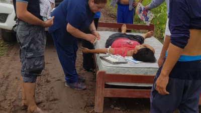 Mujer de El Palmar dio a luz en el camino asistida por una médica y policías