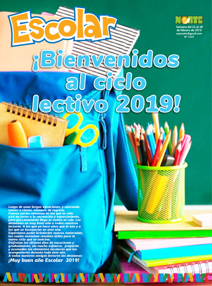 ¡Bienvenidos al ciclo lectivo 2019!
