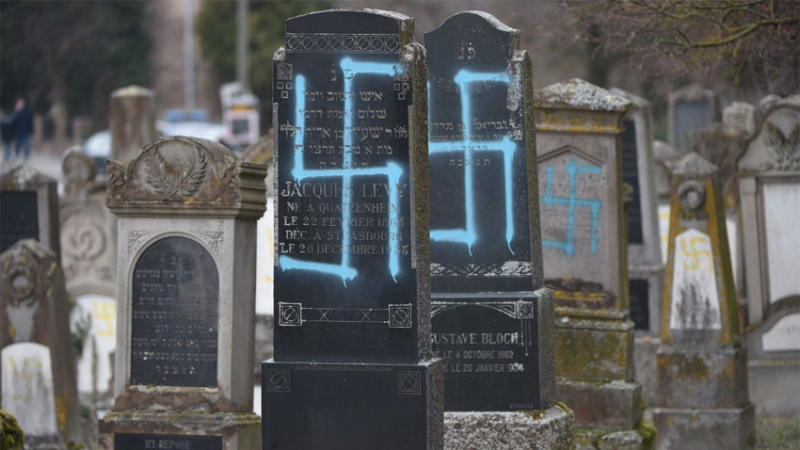 Profanaron tumbas del Cementerio Israelita de San Luis