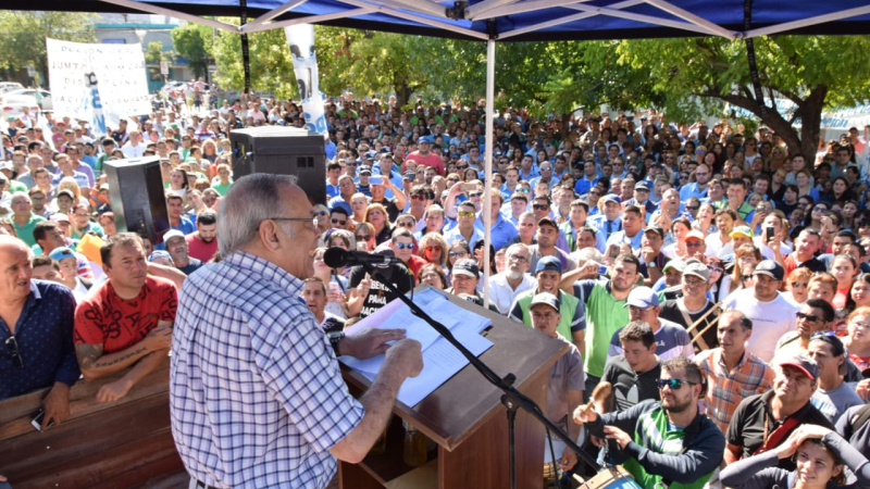 Sampayo reasumió como Secretario General del STM y anunció su candidatura a Intendente