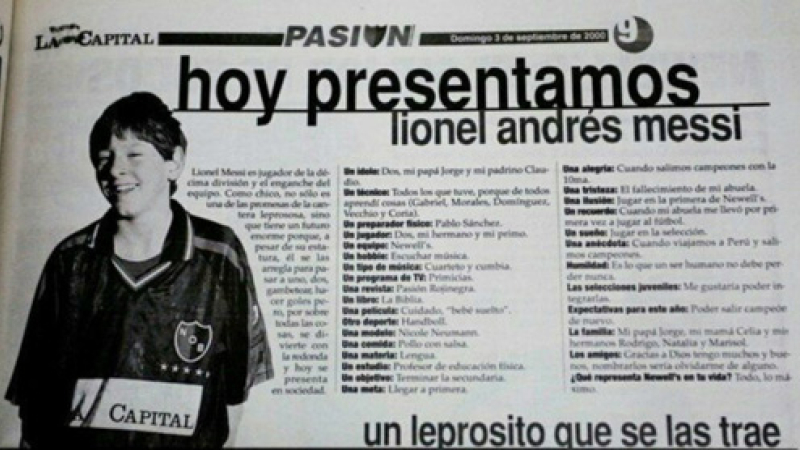 La inédita entrevista de Messi a los 13 años que se viralizó