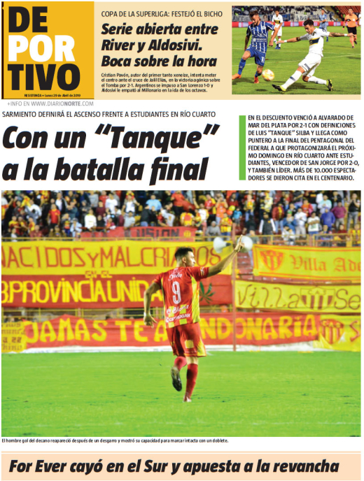 Con un “Tanque” a la batalla final