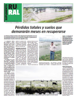 Pérdidas totales y suelos que demorarán meses en recuperarse