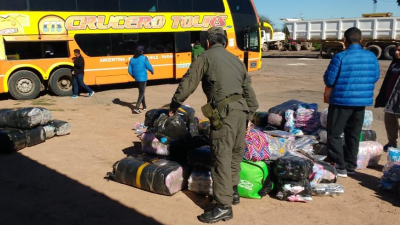 Gendarmería incautó más de 3 millones de pesos en mercaderías de contrabando