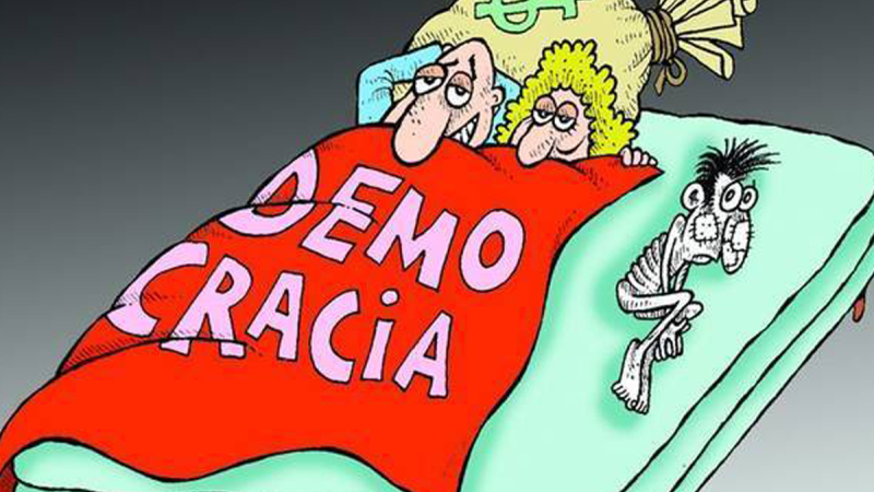 La democracia se queda corta