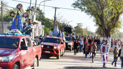 Laguna Limpia veneró a la Virgen de Itatí
