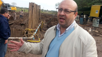 “La UTE contratista ratificó que mantendrá el ritmo del acueducto pese al atraso del Enohsa”