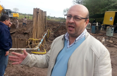 “La UTE contratista ratificó que mantendrá el ritmo del acueducto pese al atraso del Enohsa”