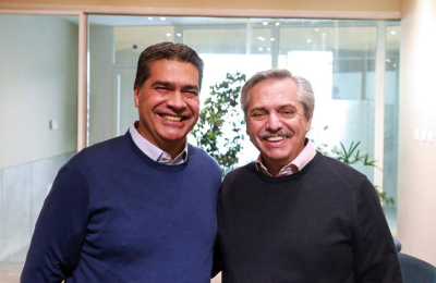 Capitanich viajó con Alberto Fernández y analizaron la Hidrovía
