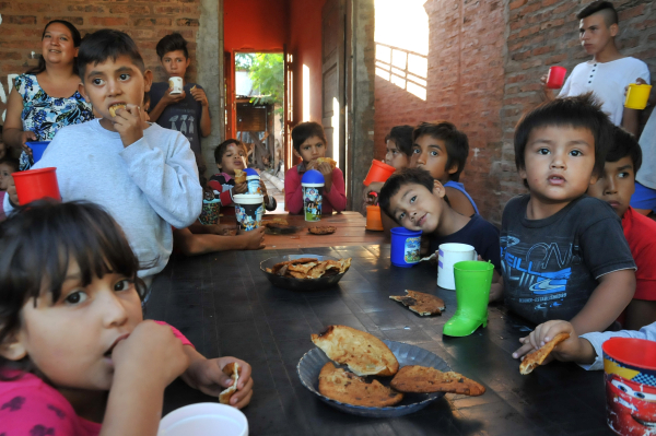 <p>MERENDERO ALAS DE LIBERTAD DEL MOVIMIENTO BARRIOS DE PIE.</p>
<p>Foto: Jorge "Punky" Flores </p>