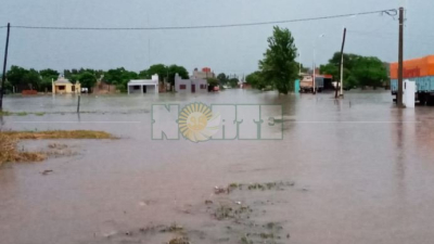 Campaña de donación para familias de Gancedo: el agua superó los 350 milímetros