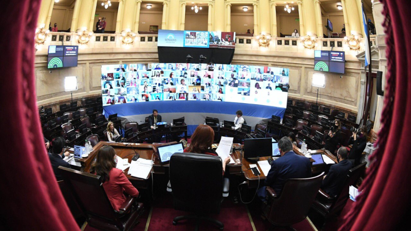 Senado: aprueban proyectos para beneficiar a los sectores que luchan contra el Covid-19