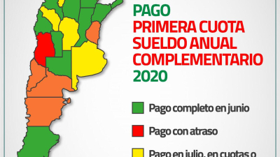 El pago del aguinaldo a estatales, provincia por provincia