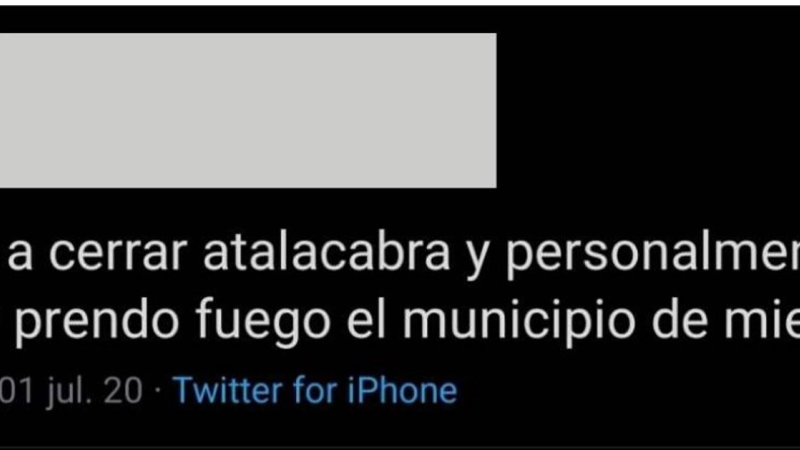 Demoraron a joven de 19 años por “instigación al delito” con una publicación en Twiiter