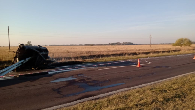 Siniestro fatal en la ruta 11: un muerto y un herido grave en el norte de Santa Fe