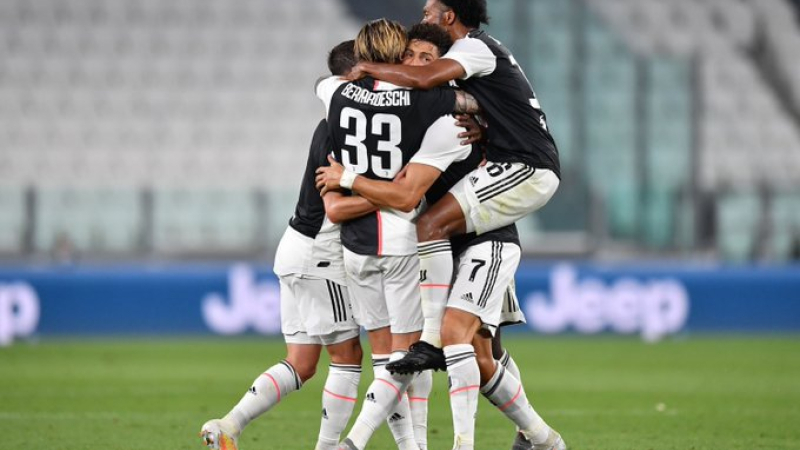 Juventus venció 2 a 0 a la Sampdoria y se aseguró su noveno Scudetto consecutivo
