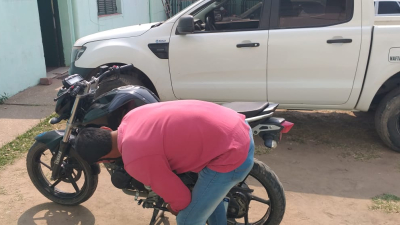 Corrientes: recuperan moto con pedido de secuestro en el Chaco