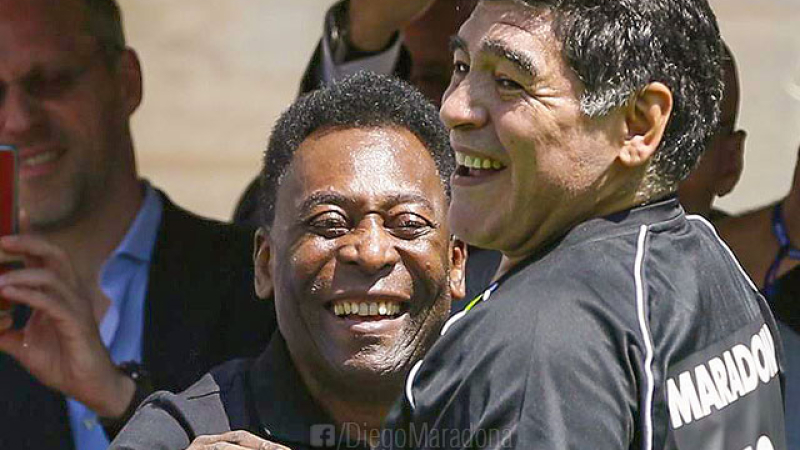 Diego saludó a Pelé por su cumpleaños
