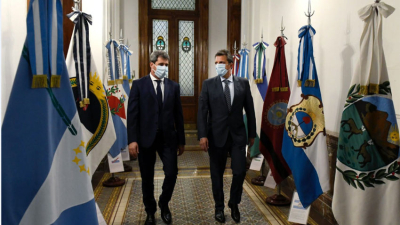 Massa recibió al gobernador de San Juan, Sergio Uñac