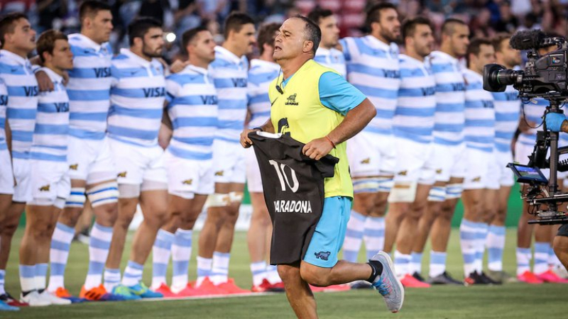 Duras críticas a Los Pumas porque no homenajearon a Maradona en el partido con los All Blacks