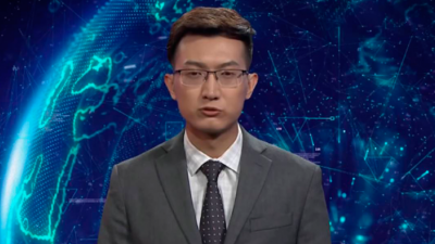 China: un robot debutó como conductor de noticias