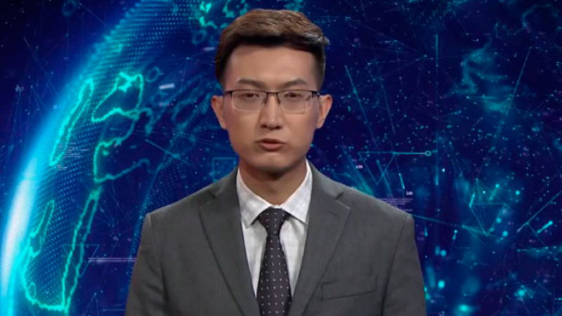 China: un robot debutó como conductor de noticias