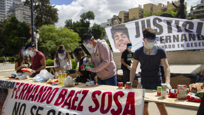 Los padres y amigos de Fernando Báez Sosa realizan colecta solidaria en su homenaje