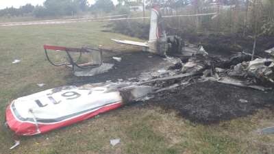 Dos muertos al caer una avioneta en la provincia de Buenos Aires