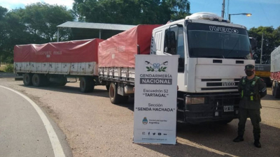 Incautan 30 toneladas de soja chaqueña y 240 de maíz