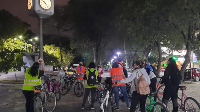 Se realizó otra bicicletada “bajo las estrellas”