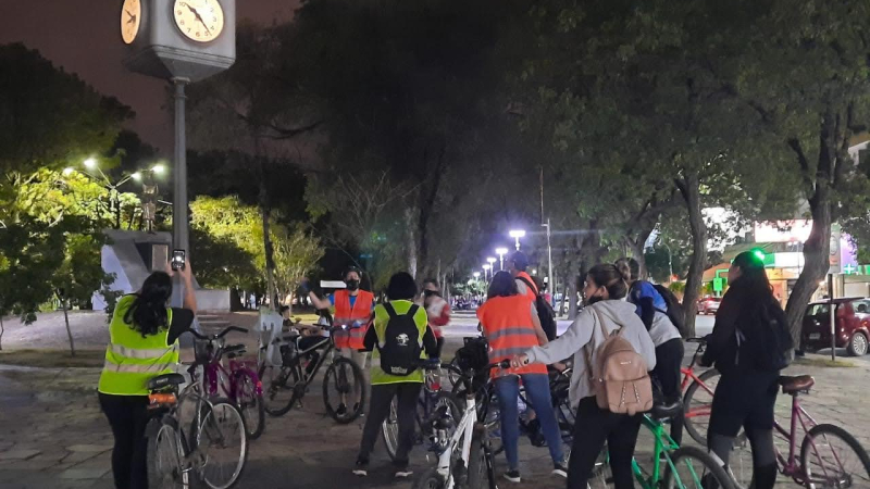 Se realizó otra bicicletada “bajo las estrellas”