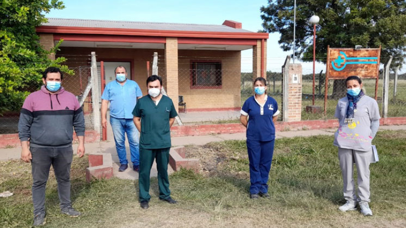 Operativo de vacunación en Pampa Grande