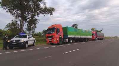 Decomisaron un cargamento de soja de contrabando en Itá Ibaté