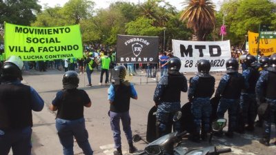 Jornada con múltiples manifestaciones sociales en Resistencia