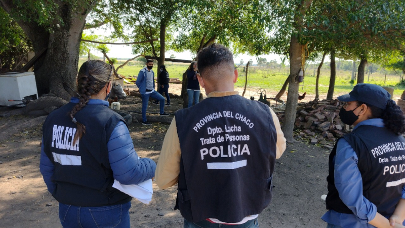 La Policía del Chaco rescató a dos víctimas de explotación laboral