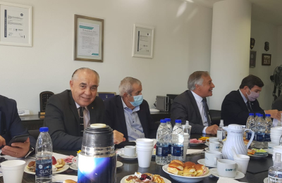 El procurador Jorge Canteros  con ministros nacionales 
