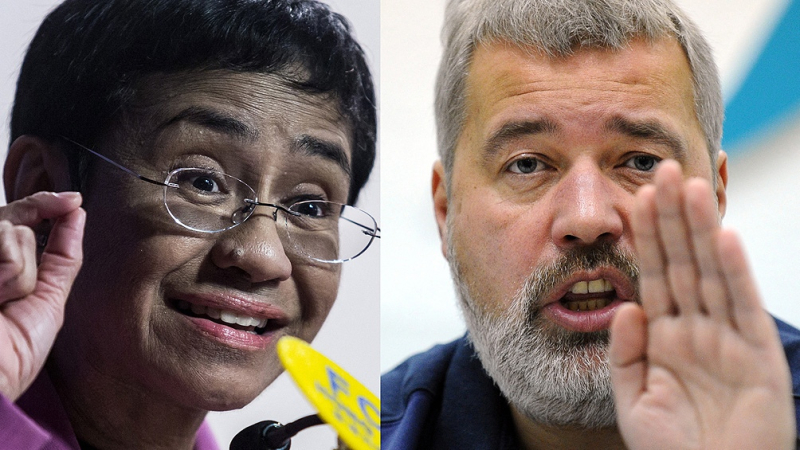 Dos periodistas ganaron el Nobel de la Paz