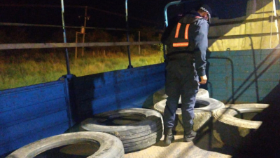 Caminera secuestró cubiertas de contrabando valuadas en más de 2 millones de pesos