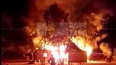 Poblador de Las Pirámides pierde todo en voraz incendio