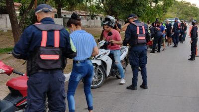 Barranqueras: megaoperativo de control vehicular para frenar a "wileros"