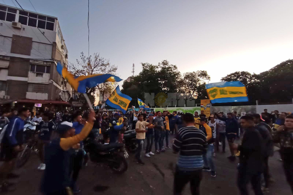 Festejo boquense en la capital chaqueña