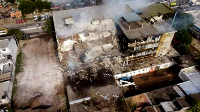 Así quedó el Municipio de Barranqueras tras el voraz incendio